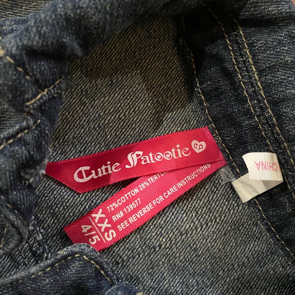 Cutie Patootie Denim jacket XXS size 4-5 boutique - Picture 3 of 4